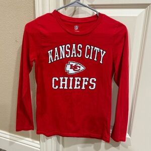 NFL brand Kids Kansas City Chiefs long sleeve tshirt. Size medium —10/12.